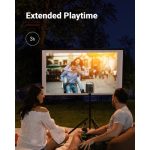 Anker Nebula Mars II Pro Akıllı Taşınabilir WiFi Kablosuz Projeksiyon Cihazı TV Box Hoparlör - Siyah - D2323 (Anker Türkiye Garantili) - Görsel 5