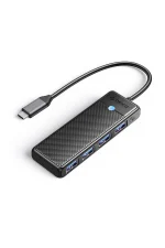 Orico 4 Portlu Type-C To USB 3.0 Yüksek Hızlı 5gbps Hub Çoklayıcı Siyah - Görsel 2