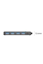 Orico 4 Portlu Type-C To USB 3.0 Yüksek Hızlı 5gbps Hub Çoklayıcı Siyah - Görsel 3