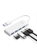 Orico 4 Portlu USB 3.0 Yüksek Hızlı 5gbps Hub Çoklayıcı Beyaz - Görsel 2