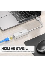 Bix Adp-10 Usb 2.0 To Rj45 100mbps Ethernet Dönüştürücü Adaptör - Görsel 5