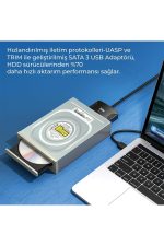 Bix Bx04hd Usb 3.0 Sata 2.5" Inch 3.5" Inch Ssd Hard Disk Çevirici Dönüştürücü Adaptör - Görsel 3