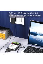 Bix Bx04hd Usb 3.0 Sata 2.5" Inch 3.5" Inch Ssd Hard Disk Çevirici Dönüştürücü Adaptör - Görsel 6