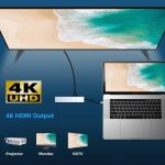 Shaza 8in1 USB Type-C Hub Port Adaptör HDMI USB Ethernet Pd Girişli - Görsel 5