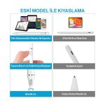 iPhone iPad Android Tüm Cihazlar ile Uyumlu Stylus Hassas Yazı Çizim Kalemi 2. Nesil - Görsel 5