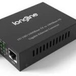 LONGLINE 10/100/1000M 1310/1550NM WDM BIDI 20KM SC LNG-8110GSB-11-20A/B-AS 868213800046 MEDIA CONVERTER