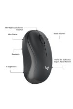 M240 Sessiz Kompakt Kablosuz Bluetooth Mouse - Siyah - Görsel 7