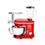 M120 Multi-fonksiyonel 3'ü Bir Arada Stand Mikser Kıyma Setli Ve Blender Özellikli Kırmızı - Görsel 2