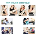 Robeve Ovmalı Ve Isıtmalı Boyun Masaj Aleti Boyun Ve Sırt Masaj Aleti Araba Ofis Ev Kullanımı Masaj Aleti Bel Ayak Kol Masaj Aleti Tüm Vücut Masaj Aleti - Görsel 5