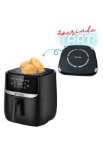 Yasomi Y55 Tartı Özellikli Siyah 5.7l-6 Litre 1700w Airfryer Fritöz - Görsel 2