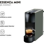Nespresso C30 Essenza Mini Kahve Makinesi,Gri - Görsel 2