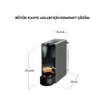 Nespresso C30 Essenza Mini Kahve Makinesi,Gri - Görsel 3