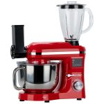 SM50 Kırmızı LED Ekranlı Hamur Mayalama Kıyma Çekme Blender 2000W 6,5 Litre Stand Mikser Mutfak Şefi Hamur Yoğurma Makinesi - Görsel 5