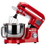 SM50 Kırmızı LED Ekranlı Hamur Mayalama Kıyma Çekme Blender 2000W 6,5 Litre Stand Mikser Mutfak Şefi Hamur Yoğurma Makinesi - Görsel 6