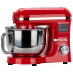 SM50 Kırmızı LED Ekranlı Hamur Mayalama Kıyma Çekme Blender 2000W 6,5 Litre Stand Mikser Mutfak Şefi Hamur Yoğurma Makinesi - Görsel 9
