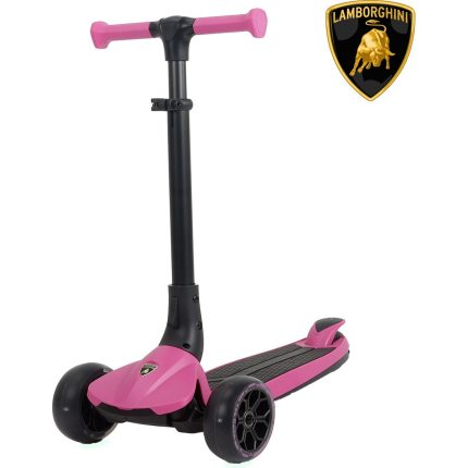 Lamborghini L3 Pembe Işıklı 3 Tekerlekli Çocuk Scooter