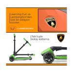 Lamborghini L3 Pembe Işıklı 3 Tekerlekli Çocuk Scooter - Görsel 4