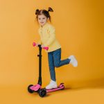 Lamborghini L3 Pembe Işıklı 3 Tekerlekli Çocuk Scooter - Görsel 8