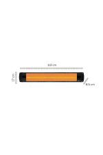Ufo Omri 2900 W Termostatlı Duvar Tipi Infrared Isıtıcı - Görsel 3