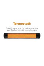 Ufo Omri 2900 W Termostatlı Duvar Tipi Infrared Isıtıcı - Görsel 4