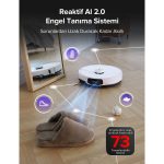 Roborock S8 MaxV Ultra Beyaz Çöp İstasyonlu Akıllı Robot Süpürge - Görsel 6