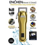 Boost 3 Gold Ayarlanabilir Başlıklı Dijital Göstergeli Şarjlı Profesyonel Saç Kesim Makinesi
