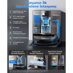 DEEBOT X11 OmniCyclone Toz Torbasız Robot Süpürge ve Paspas PowerBoost - Görsel 7