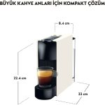 Nespresso Essenza Mini C30 White Kahve Makinesi,Beyaz - Görsel 3
