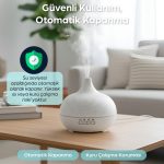 550 ml Otomatik Hava Nemlendirici Buhar Makinesi Oda Nemlendirici Aroma Difüzör - Görsel 3