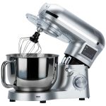 SM50 Gümüş LED Ekranlı Hamur Mayalama Kıyma Çekme Blender 2000W 6,5 Litre Stand Mikser Mutfak Şefi Hamur Yoğurma Makinesi - Görsel 6