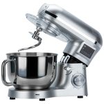 SM50 Gümüş LED Ekranlı Hamur Mayalama Kıyma Çekme Blender 2000W 6,5 Litre Stand Mikser Mutfak Şefi Hamur Yoğurma Makinesi - Görsel 8