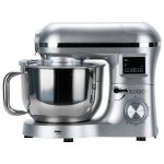 SM50 Gümüş LED Ekranlı Hamur Mayalama Kıyma Çekme Blender 2000W 6,5 Litre Stand Mikser Mutfak Şefi Hamur Yoğurma Makinesi - Görsel 10