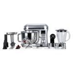 SM50 Gümüş LED Ekranlı Hamur Mayalama Kıyma Çekme Blender 2000W 6,5 Litre Stand Mikser Mutfak Şefi Hamur Yoğurma Makinesi - Görsel 11