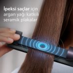 7000 Serisi Saç Düzleştirici, Argan Yağı Katkılı, ThermoProtect Teknolojisi, BHS732/00 - Görsel 3