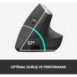 Logitech MX Vertical Gelişmiş Ergonomik Dikey Mouse - Siyah - Görsel 3
