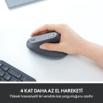 Logitech MX Vertical Gelişmiş Ergonomik Dikey Mouse - Siyah - Görsel 5