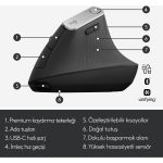 Logitech MX Vertical Gelişmiş Ergonomik Dikey Mouse - Siyah - Görsel 6
