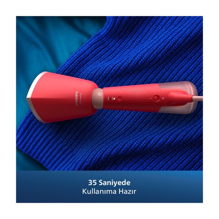 Philips 5000 Serisi STH5020/40 1400 W Kırmızı Buharlı Düzleştirici - Görsel 8